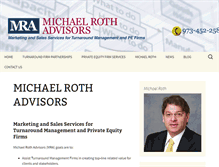 Tablet Screenshot of michaelrothadvisors.com